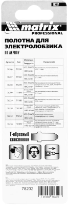Набор пилок по пластику Matrix 78232 3пред. (лобзики)