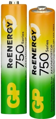 Аккумулятор GP 75AAAHCRGY-2CRCB2 AAA NiMH 750mAh (2шт)