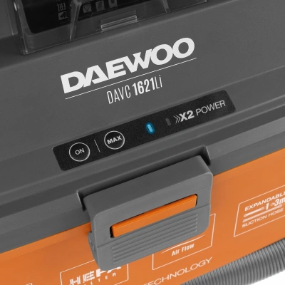 Строительный пылесос Daewoo DAVC 1621Li SET 200Вт (уборка: сухая/сбор воды/выдув) оранжевый