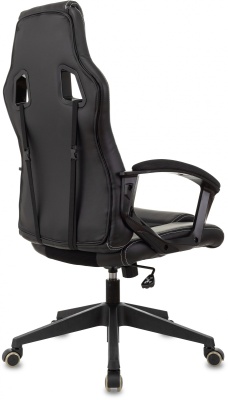 Кресло игровое Zombie Arena черный ткань/эко.кожа крестов. пластик