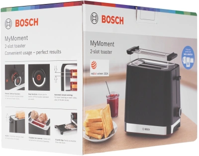 Тостер Bosch TAT4M 950Вт черный