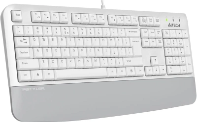 Клавиатура A4Tech Fstyler FK20 белый USB Multimedia (подставка для запястий) (FK20) кабель 1.5м