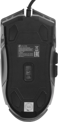 Мышь Оклик 701G черный оптическая 3600dpi USB для ноутбука 6but (1884623)