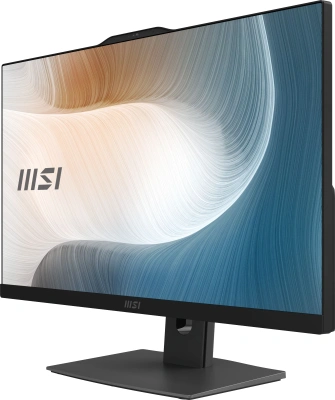 Моноблок MSI Modern AM242P 1MA-2452XRU 23.8" Full HD Core 5 120U (1.4) 16Gb SSD500Gb Graphics без ОС GbitEth WiFi BT 120W клавиатура мышь Cam черный 1920x1080