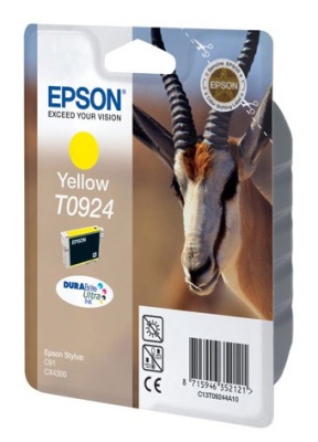 Картридж струйный Epson T0924 C13T10844A10 желтый (5.5мл) для Epson C91/CX4300