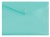 Конверт на кнопке Бюрократ Пастель -PKPAST/GRN A4 пластик 0.18мм мятный
