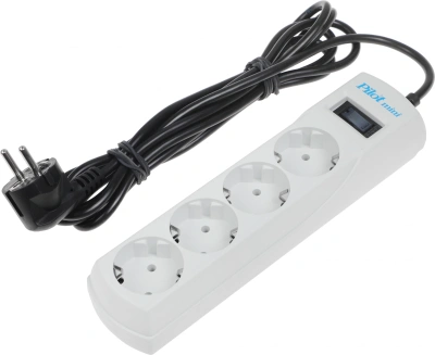 Сетевой фильтр Pilot mini 3м (4 розетки) белый (коробка)