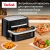 Аэрогриль Tefal Dual Easy Fry Flex EY9228E0 9л 2700Вт черный/серебристый (1510003154) Аэрогриль Tefal Dual Easy Fry Flex EY9228E0 9л 2700Вт черный/серебристый (1510003154)