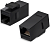 Адаптер Cabeus CA-KJ-8P8C-C5E проходн. Keystone RJ45 1 кат.5E UTP бронз. черн.