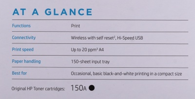 Принтер лазерный HP LaserJet M111w (7MD68A) A4 WiFi белый