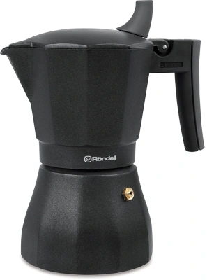 Кофеварка гейзерн. Rondell Kafferro RDA-994 0.45л алюминий темно-серый