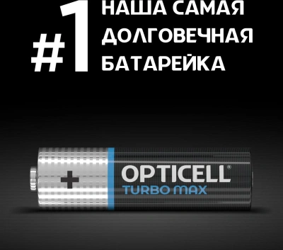 Батарея Opticell Turbo MAX LR6 AA (12шт) блистер