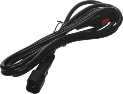 Шнур питания Lanmaster LAN-PP13L/14-2.0-BK C13-С14 проводник.:3x0.75мм2 2м 220В 10А черный