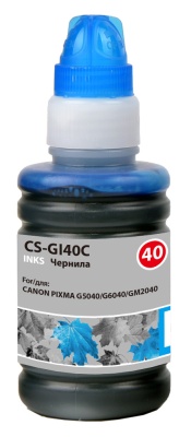 Чернила Cactus CS-GI40C GI-40 голубой 70мл для Canon Pixma G5040/G6040/GM2040