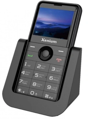 Мобильный телефон XENIUM X700 черный моноблок 2Sim 2.31" 240x320 Nucleus 0.3Mpix GSM900/1800 MP3 FM microSD max32Gb