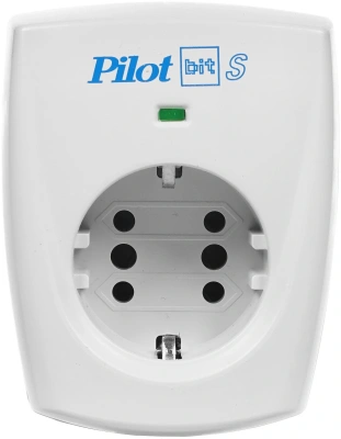 Сетевой фильтр Pilot Bit S (GP) (1 розетка) серый (коробка)