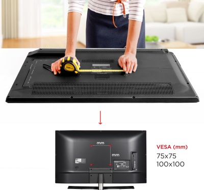 Кронштейн для телевизора Holder LCDS-5004 металлик 10"-26" макс.25кг настенный поворот и наклон