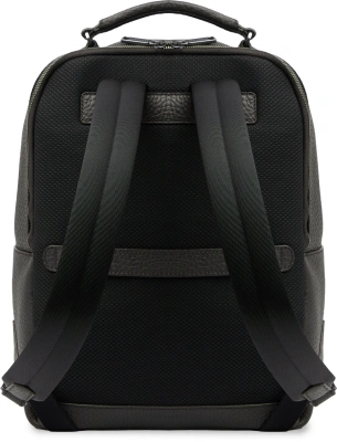 Рюкзак мужской The Bridge Manfredi 064726QQ/7R черный натур.кожа