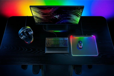 Коврик для мыши Razer V2 Pro черный/зеленый 278x360x4.6мм (RZ02-04920100-R3M1)