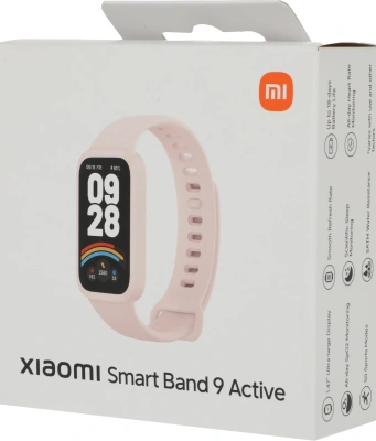 Фитнес-трекер Xiaomi Smart Band 9 Active TFT корп.:розовый рем.:розовый (BHR9917GL)