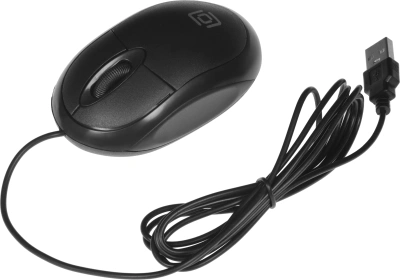 Мышь Оклик 105S черный оптическая 800dpi USB для ноутбука 3but (400941)