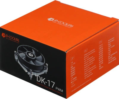 Устройство охлаждения(кулер) ID-Cooling DK-17 PWM Soc-1700/1851 черный 4-pin 14-26dB Al 65W 265gr Ret