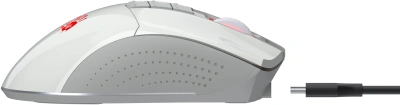 Мышь A4Tech Bloody R90 Plus белый оптическая 5000dpi беспров. USB 7but (R90 PLUS GREUISH WHITE)
