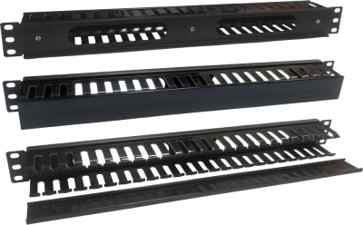 Кабельный органайзер Горизонтальный Lanmaster TWT-ORG1U/24-CVP гребенка 1U шир.:19" глуб.:50мм