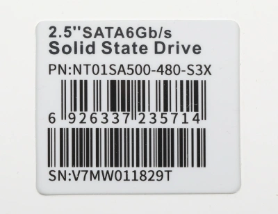 Накопитель SSD Netac SATA-III 480GB NT01SA500-480-S3X SA500 2.5"