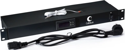 Панель вентиляторная Cabeus (JG01-BK) с термостатом черный