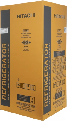 Холодильник Hitachi R-W660PUC7X GC 2-хкамерн. шампань глянц. инвертер
