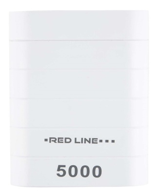 Мобильный аккумулятор Redline S5000 5000mAh 1A белый (УТ000013534)