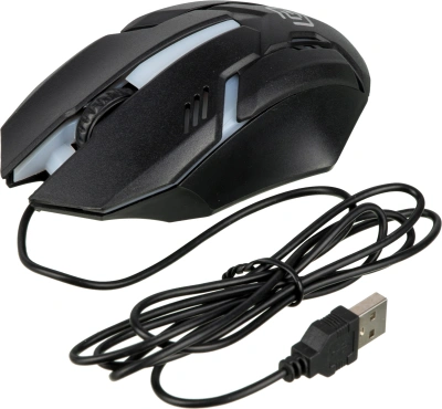 Мышь Оклик 396M INSOMNIA черный оптическая 1200dpi USB 3but (1192373)