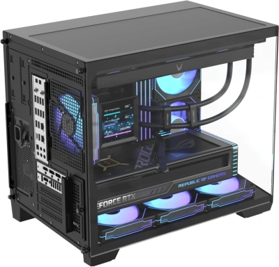 Корпус Formula Crystal Z4M черный без БП mATX 9x120mm 1xUSB3.0 audio bott PSU