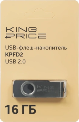 Флеш Диск KingPrice 16GB KPFD2 KPFD2A016ABK USB2.0 черный