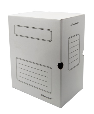 Короб архивный Silwerhof КА-150БЕЛЫЙ микрогофрокартон корешок 150мм 260x325x150мм белый