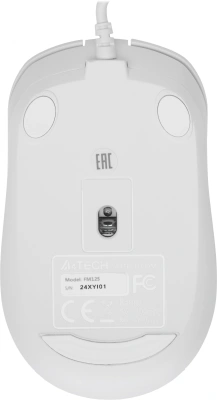 Мышь A4Tech Fstyler FM12S белый оптическая 1200dpi silent USB 3but (FM12S WHITE)