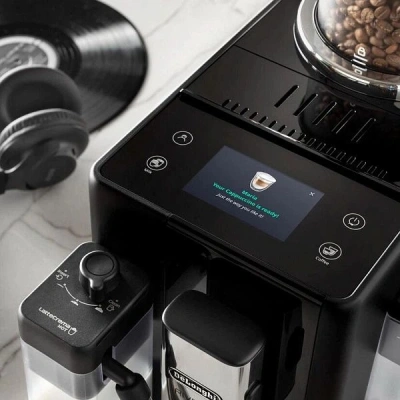 Кофемашина Delonghi Rivelia EXAM440.55.B 1450Вт серебристый/черный