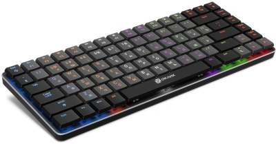 Клавиатура Оклик K615X механическая серый/серебристый USB slim Multimedia for gamer LED (1934413) кабель 1.5м