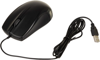 Мышь Оклик 185V2 черный оптическая 1200dpi USB для ноутбука 3but (1185962)