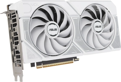 Видеокарта Asus PCI-E 5.0 DUAL-RTX5060-O8G-WHITE NVIDIA GeForce RTX 5060 8Gb 128bit GDDR7 2535/28000 HDMIx1 DPx3 HDCP Ret