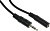 Кабель аудио Ningbo JAAC003-1 Jack 3.5 (m)/Jack 3.5 (f) 1м. черный