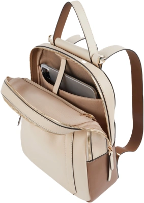 Рюкзак женский Piquadro Circle CA5566W92/BECU бежевый/кофейный натур.кожа