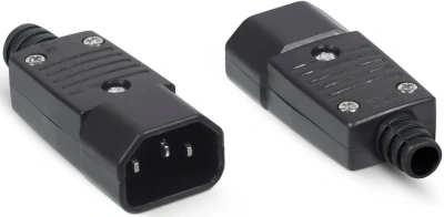 Вилка Cabeus IEC-320-C14 черный