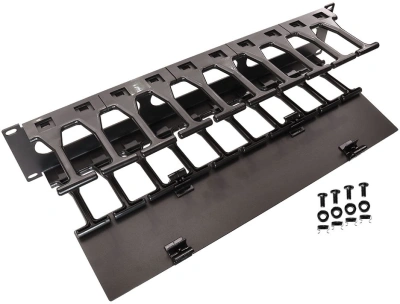 Кабельный органайзер Lanmaster LAN-ORG-PF/S-1U пальцы 1U шир.:19" глуб.:106мм