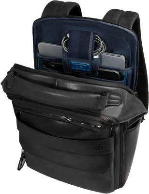 Рюкзак мужской Piquadro Solm CA7022S141/N черный натур.кожа