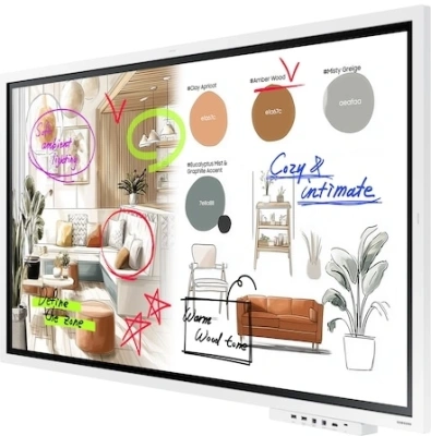 Панель Samsung 55" Электронный флипчарт Samsung WM55FX белый VA LED 6.7ms 16:9 HDMI M/M матовая 450cd 178гр/178гр 3840x2160 4K USB 28.6кг