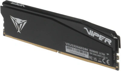 Память DDR5 2x16GB 6000MHz Patriot VEU532G6028K Viper Elite 5 Ultra RTL Gaming PC5-48000 CL28 DIMM UDIMM 288-pin 1.4В kit single rank с радиатором Ret