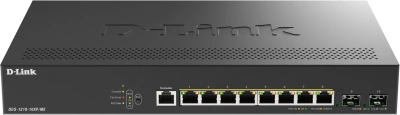 Коммутатор D-Link DGS-1210-10XP/ME/C1A (L2) 8x1Гбит/с 2SFP+ 8PoE+ 240W управляемый