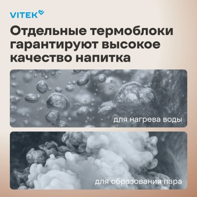 Кофеварка рожковая Vitek VT-8490 1450Вт черный
